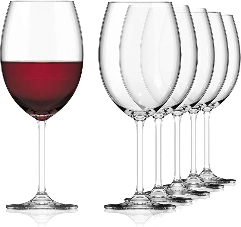 Besuche den Sahm-Store Sahm Bauchige Rotweingläser, 6er Set – 580 ml — Wein und Festtafel