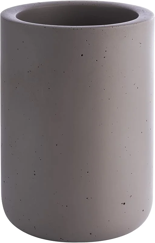 Besuche den Buddy´s Bar-Store Flaschenkühler „Concrete“, hochwertiger Sektkühler aus Beton, 12 x 19 cm, möbelschonende Unterseite, Innendurchmesser 10 cm, Weinkühler geeignet für 0, 7 L - 1, 5 L Flaschen, Beton grau — Wein und Festtafel