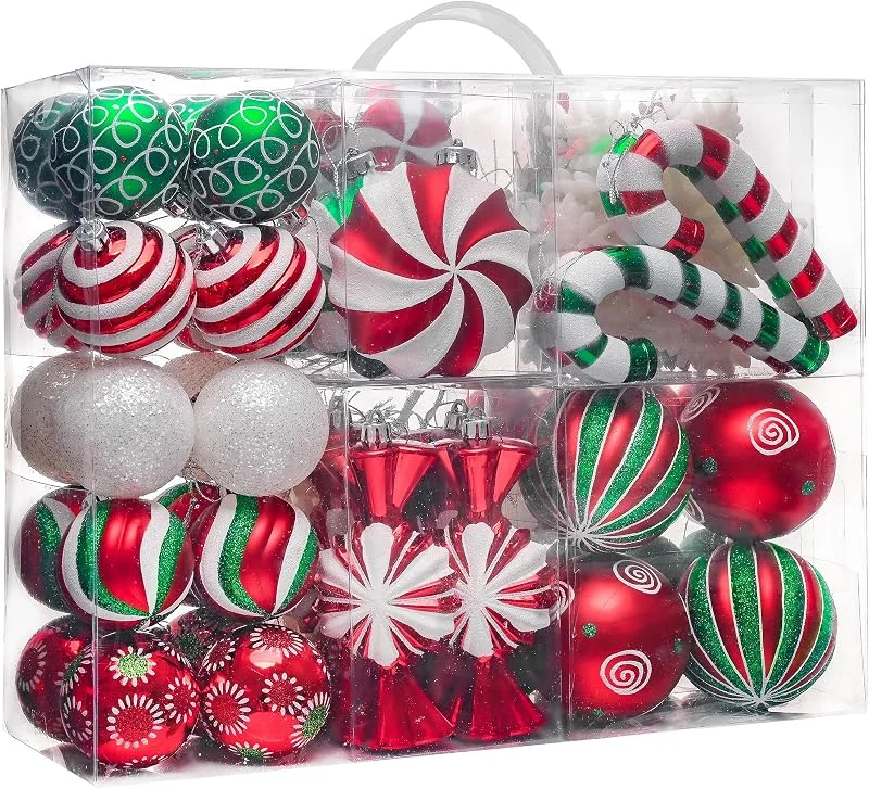Besuche den Valery Madelyn-Store Valery Madelyn Weihnachtsbaumschmuck-Set, 108 Karat — Weihnachtsdeko