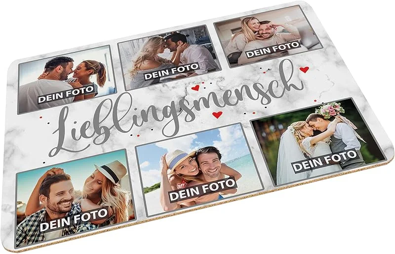 Besuche den Print Royal-Store PR Print Royal Platzset mit 6 Fotos - Personalisiert, selbst gestalten — Küche & Haushalt