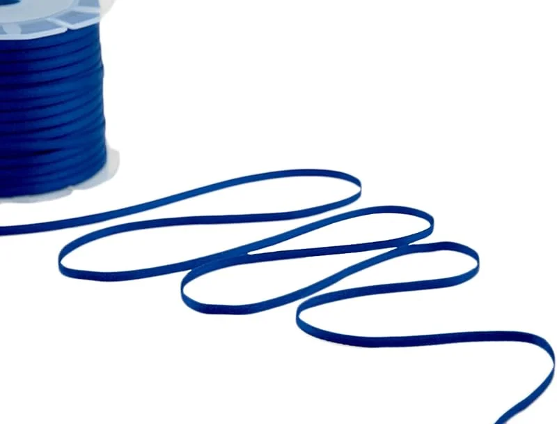 Besuche den Furlanis-Store Furlanis - Doppelsatinband, Italienische Gewebe - Dunkelblau, 3 mm x 50 m — Geschenkverpackung