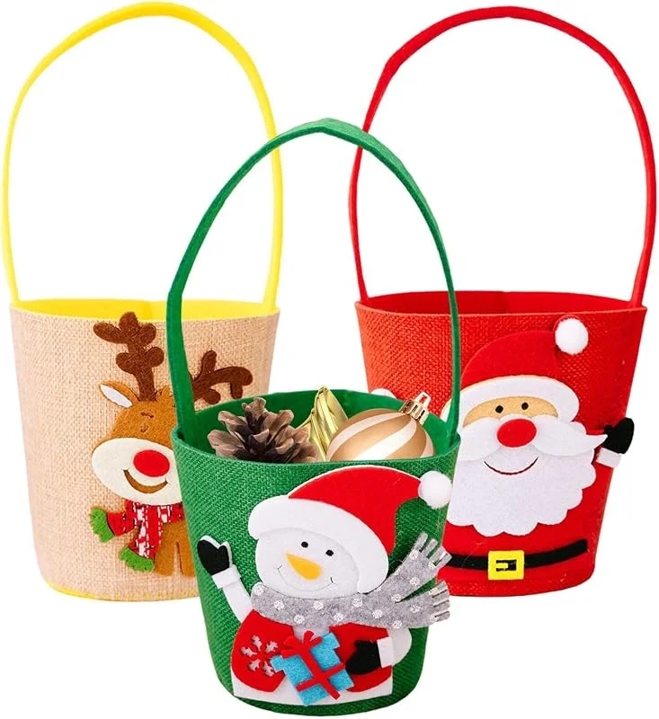 Marke: Generisch Weihnachtliche Geschenktüte, 3-teilig, Partygeschenke, Strumpffüller — Geschenkverpackung