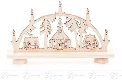 Besuche den Rudolphs Schatzkiste-Store Rudolphs Schatzkiste Schwibbogen Mini-Schwibbogen mit Seiffener Dorf Breite x Höhe x Tiefe 7, 5 cmx4, 5 cmx1 cm NEU Erzgebirge Lichterbogen Fensterbild — Weihnachtsdeko