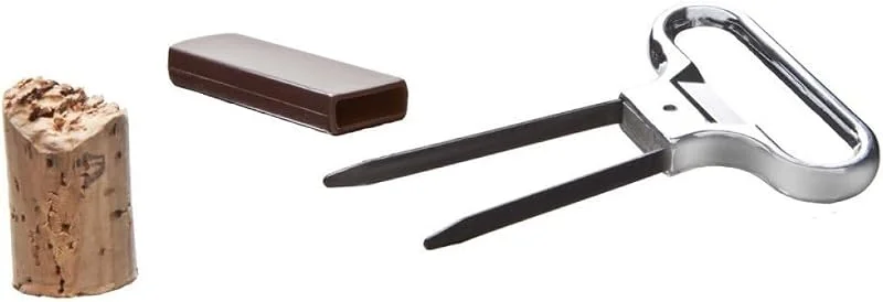 Besuche den Vacu Vin-Store Vacu Vin Korkenzieher mit Klingen 68405606 – Ideal für brüchige alte Weinkorken, Spangenkorkenzieher, Perfekt um alte Weinflaschen und Raritätenweine zu öffnen — Wein und Festtafel