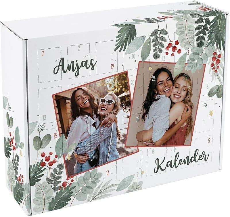 Besuche den Herz & Heim-Store Herz & Heim® Adventskalender mit 2 Fotos zum Befüllen - Weihnachtskalender selbst gestalten — Advent und Tisch