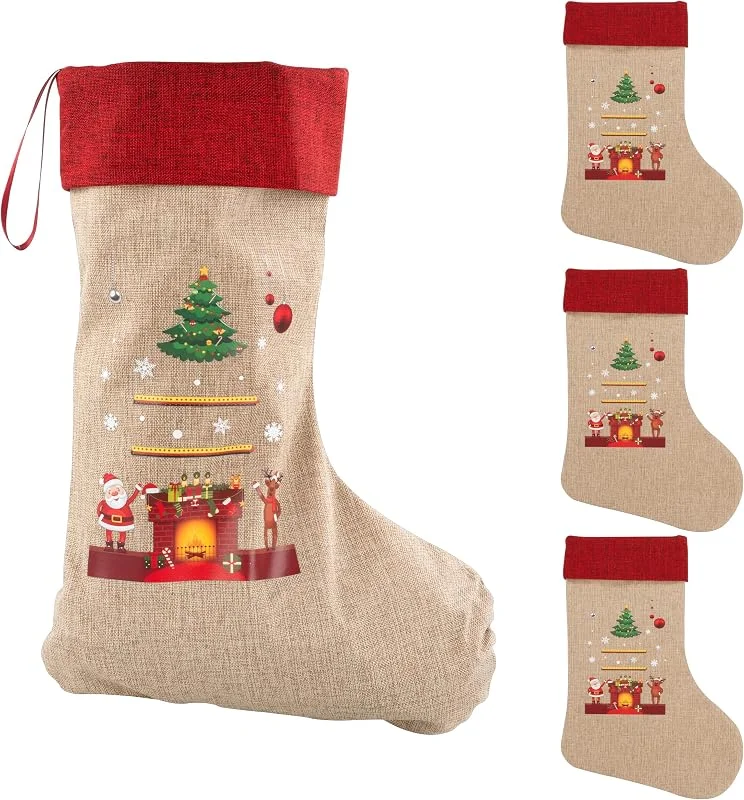 Besuche den Idena-Store Idena Weihnachtsstrümpfe Weihnachtsmann, 4 Stück — Weihnachtsdeko