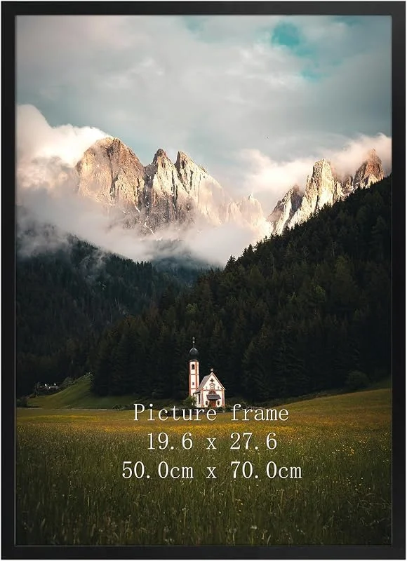 Besuche den Giftgarden-Store Giftgarden Schwarz Bilderrahmen 50x70 cm - Aluminium Rahmen — Wein und Festtafel