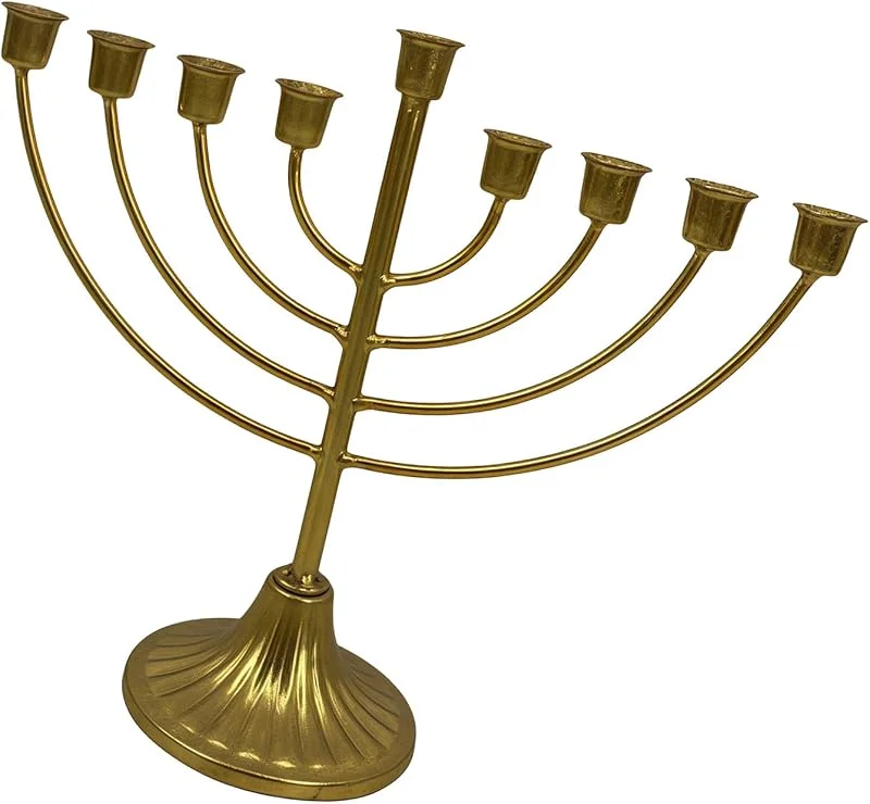 Marke: RWAJZAX Chanukka Menorahs, Kerzenständer, goldene Kandelaber, A — Kerzenlicht Abendessen