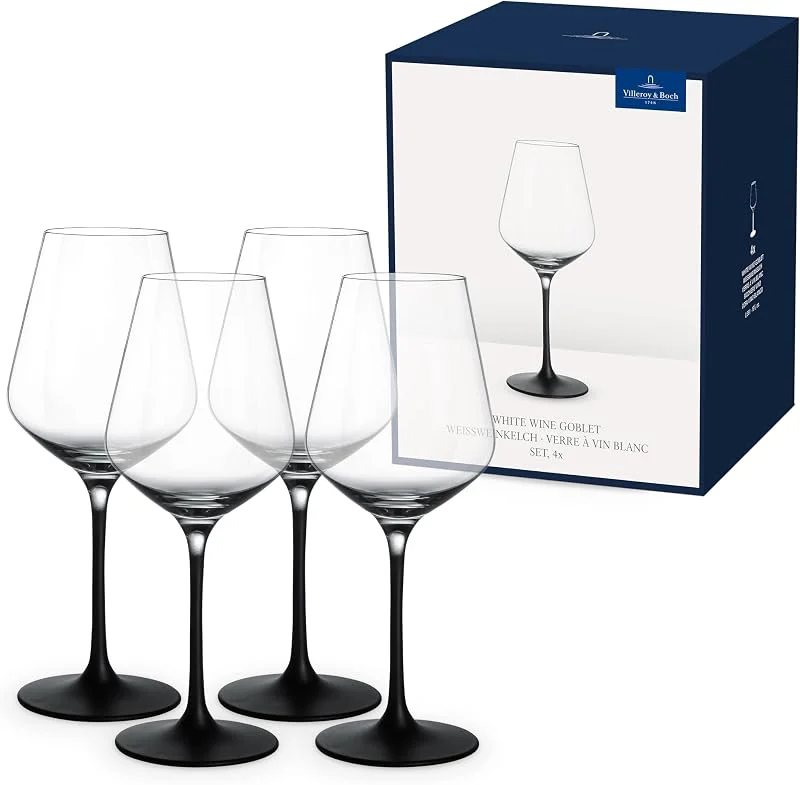 Villeroy & Boch - Manufacture Rock Weißweinglas Set 4 teilig — Wein und Festtafel