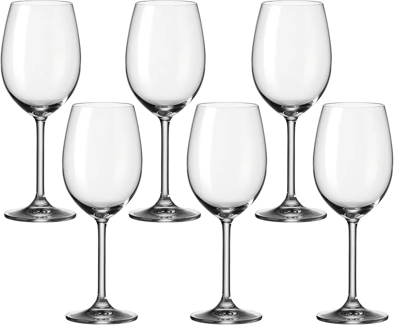 Besuche den LEONARDO HOME-Store Leonardo Daily Rotwein-Glas 6er Set, Rotwein-Kelch mit Stiel, spülmaschinenfeste Wein-Gläser, Höhe 22, 6 cm, 460 ml, 063316 — Wein und Festtafel