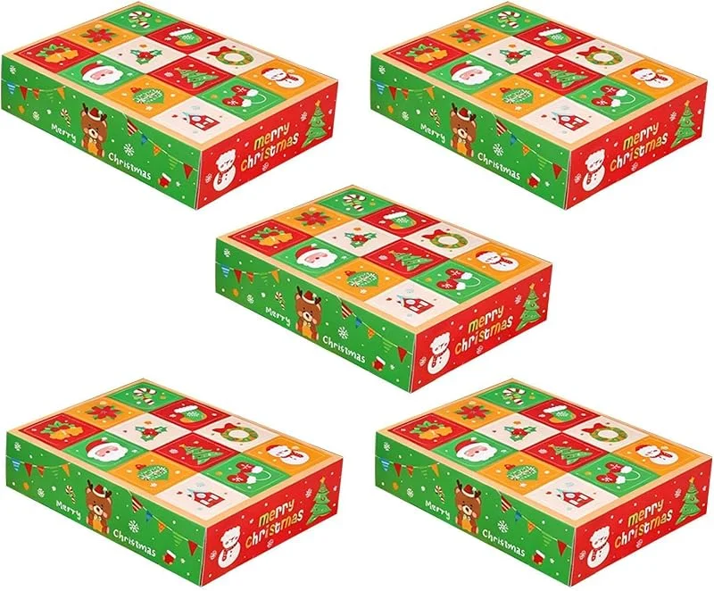 Marke: Générique Adventskalender, leer, 5 Schachteln, zum Zählen von Weihnachtstagen — Advent und Tisch