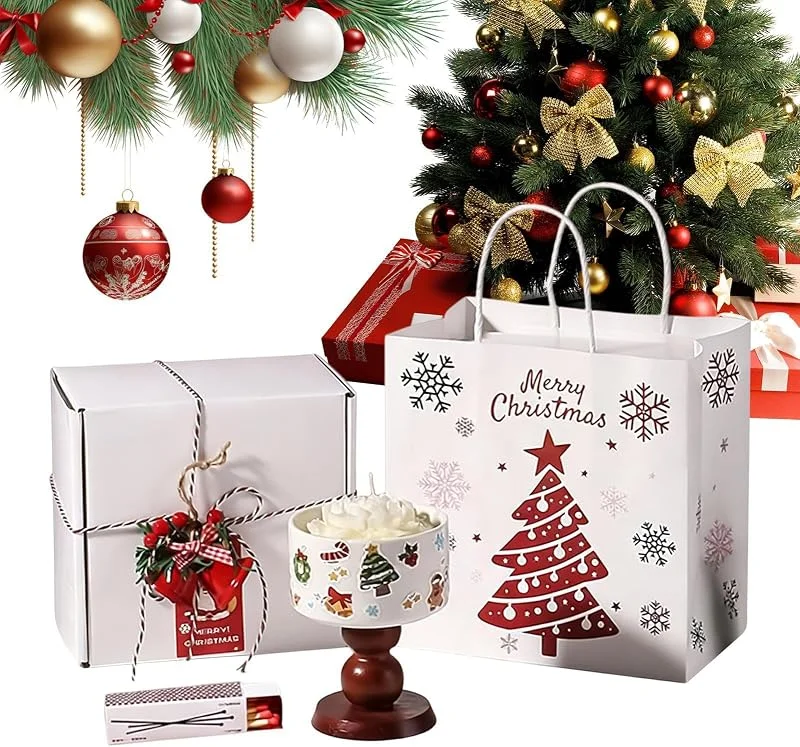Marke: Generisch Weihnachtskerze Aus Sojawachs Mit Langer Brenndauer Für Aromatherapie — Kerzenlicht Abendessen