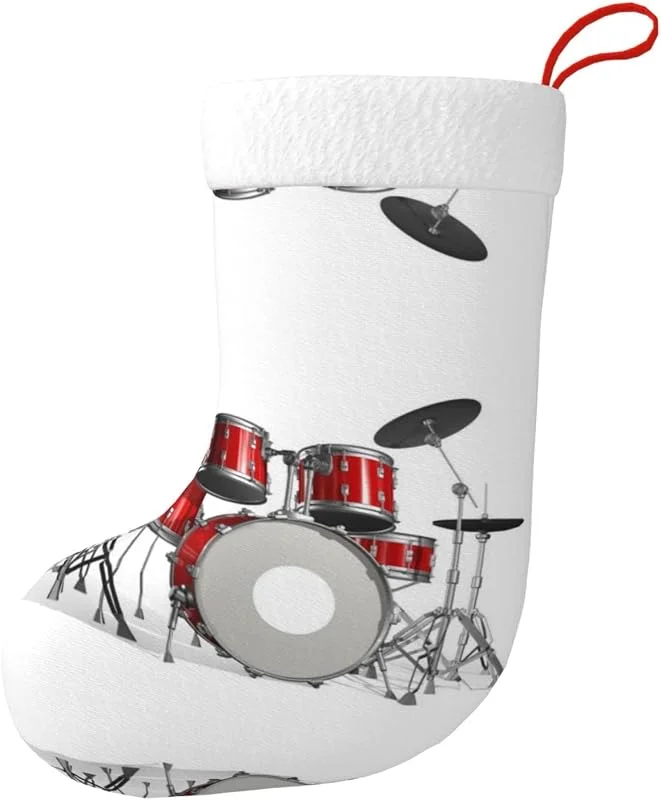 Marke: WURTON WURTON Cooles Trommel-Set, Weihnachtsstrümpfe, 45, 7 cm, für Party-Dekoration und Weihnachten, 1 Stück — Weihnachtsdeko
