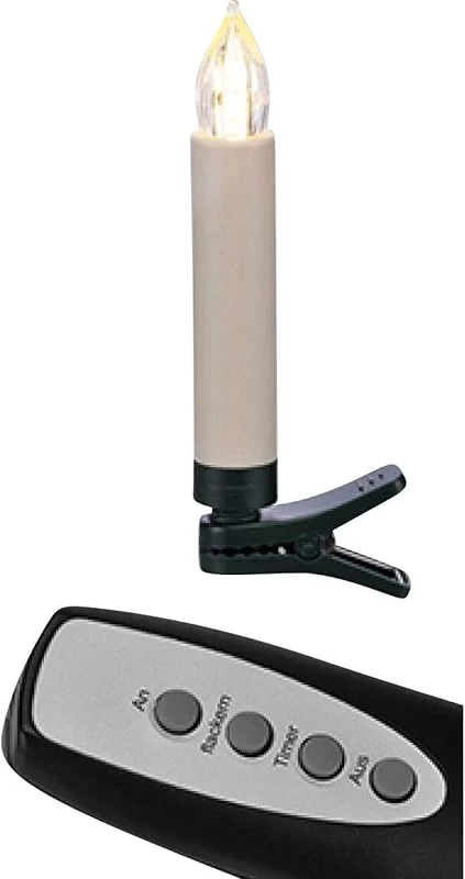 Marke: Haushalt International Haushalt International 20 LED Kerzen mit Fernbedienung und Auto Timer — Weihnachtsbeleuchtung