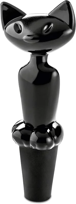 Besuche den Koziol-Store Koziol 3744526 Miaou Flaschenverschluss, Thermoplastischer Kunststoff, schwarz, 2, 7 x 4 x 11, 2 cm — Wein und Festtafel