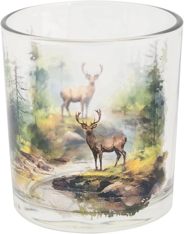 Marke: Cosy & Trendy Cosy Home Set mit 6 Waldbäumen, transparent, grün, 7 x 7 x 8 cm, Glas — Advent und Tisch