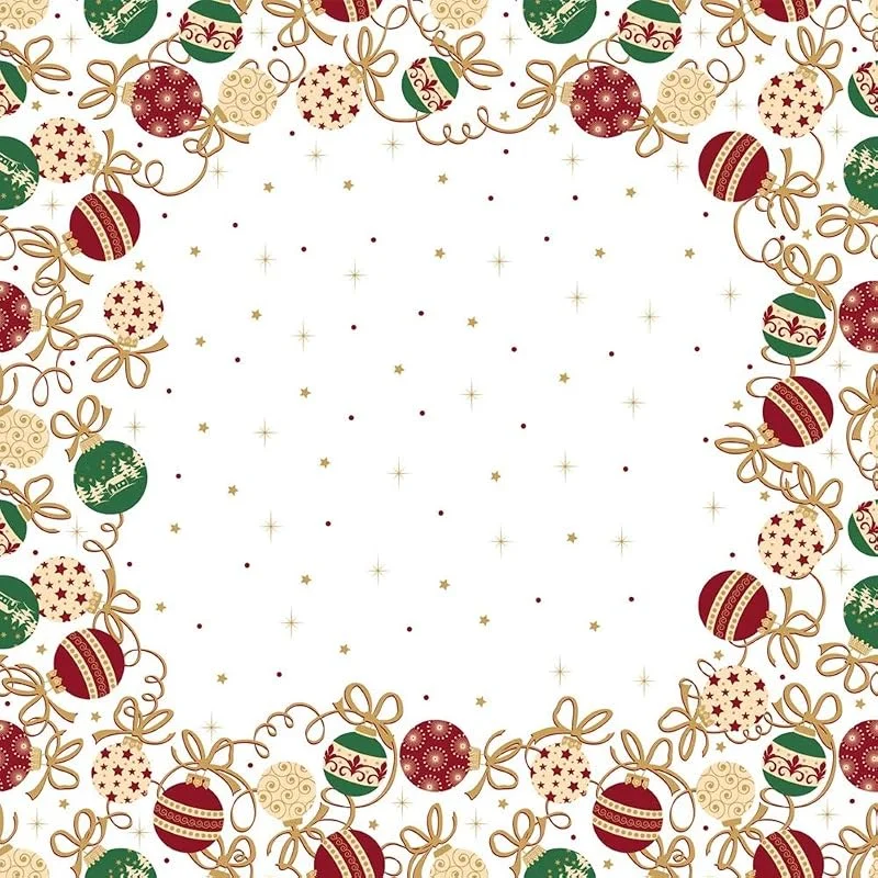 Besuche den Sovie HORECA-Store Sovie HORECA Weihnachtstischdecke Belinda aus Linclass® Airlaid, Einweg Tischdecke Mitteldecke Weihnachten, ideal für Advents- & Weihnachtsfeiern, 80 x 80 cm, 20 Stück — Küche & Haushalt