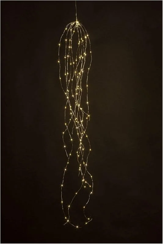Besuche den Idena-Store Idena Cascade Lichterkette Innen & Außen 125 LEDs in Warmweiß, 1, 7 m — Weihnachtsbeleuchtung