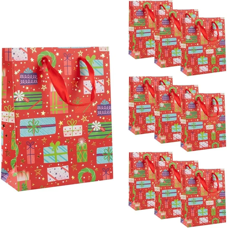 Besuche den Idena-Store Idena Geschenktüten Geschenke, 10 Stück, 18 x 23 x 8 cm — Geschenkverpackung