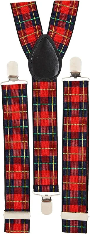 Besuche den W WIDMANN MILANO Party Fashion-Store W WIDMANN MILANO Party Fashion - Hosenträger Tartanmuster — Weihnachtsmode