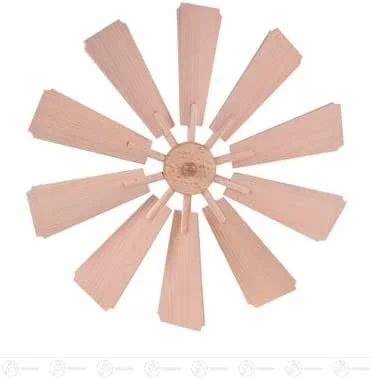 Besuche den Rudolphs Schatzkiste-Store Rudolphs Schatzkiste Ersatzteile & Bastelbedarf Flügelrad 10 Blätter Breite x Höhe x Tiefe 30 cmx5 cmx30 cm NEU Erzgebirge Pyramidenflügel Ersatzflügel — Weihnachtsdeko