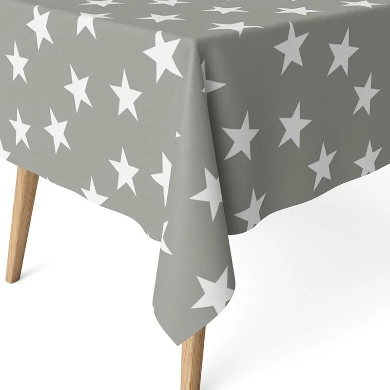 Besuche den ECOMMERC3-Store ECOMMERC3 Weihnachtstischdecke Stoff rechteckig 100x140 cm Polar Grau — Küche & Haushalt