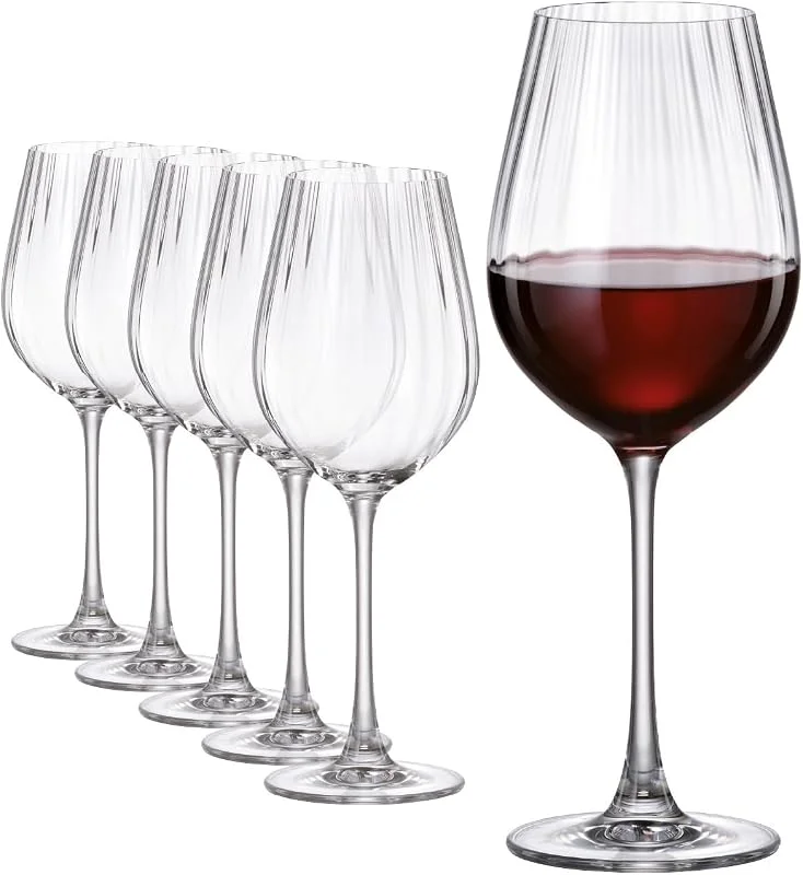 Besuche den Sahm-Store Sahm Columba Optic Rotweingläser, 6er Set – 500 ml — Wein und Festtafel