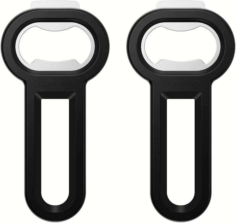 Besuche den linoroso-Store Linoroso 2-in-1 Magnetischer Flaschenöffner Bieröffner - Kühlschrank-Magnet zum Aufbewahren, Praktisches Werkzeug für Bier und Getränkedosen, ideal für Restaurants, Bars und Camping - 2er-Set, Schwarz — Wein und Festtafel