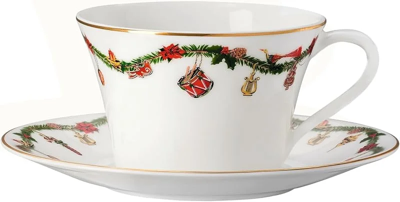 Besuche den Hutschenreuther-Store Hutschenreuther 02048-726037-14675 Nora Christmas Tee-, Cappuccinotasse 2tlg. (1 Set) — Advent und Tisch
