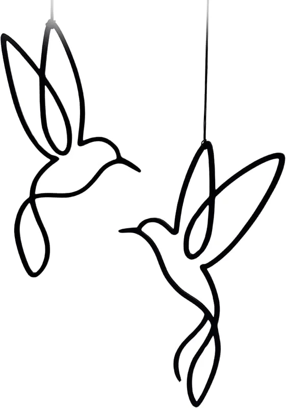 Besuche den Handmade-Store Generisch Fensterdeko Tiere zum Aufhängen – Set mit 2 Dekofiguren (Biene, Schmetterling, Libelle, Vogel) – Moderne Wanddeko aus PLA – Fenster-, Raumdeko für Frühling & Sommer (Vogel) — Weihnachtsdeko