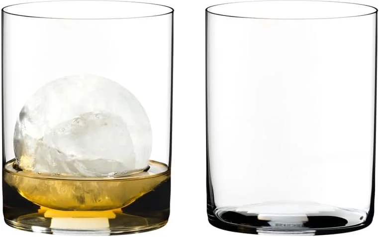 RIEDEL The O Wine Tumbler Whisky - 2er Set, Spirituosenglas, Kristallglas, Spülmaschinenfest - 0414, 02 — Wein und Festtafel