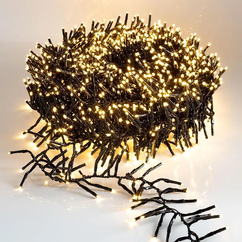 Besuche den Spetebo-Store Spetebo LED Weihnachtsbaum Lichterkette warm weiß - 22 m, 3000 LED — Weihnachtsbeleuchtung