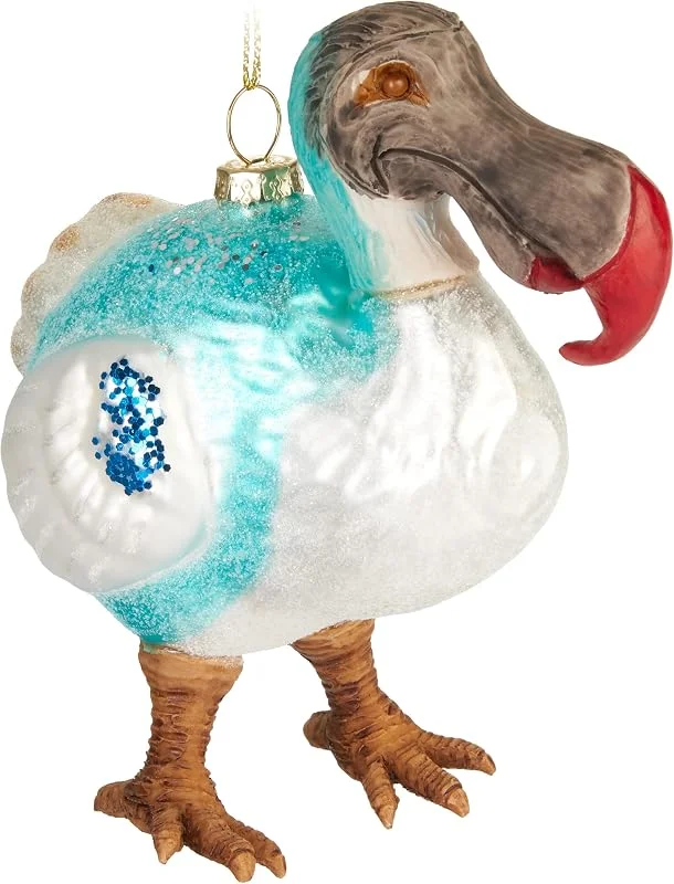Besuche den BRUBAKER-Store BRUBAKER Dodo Weihnachtskugel aus Glas - Handbemalt und Mundgeblasen — Weihnachtsdeko