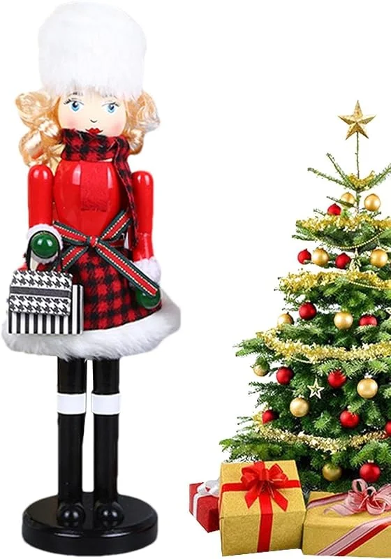 Marke: Ungtyb Nussknacker-Figuren aus Holz, saisonale Holzdekoration, Urlaubsfigur — Weihnachtsdeko