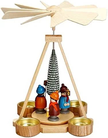 Besuche den Rudolphs Schatzkiste-Store Rudolphs Schatzkiste Pyramide Laternenkinder bunt BxHxT 20x23x20cm NEU Holzpyramide Weihnachtspyramide Designpyramide Tischpyramide Wärmespiel Tischdeko Dekoration Weihnachten Wärmespiel Lichter — Weihnachtsdeko