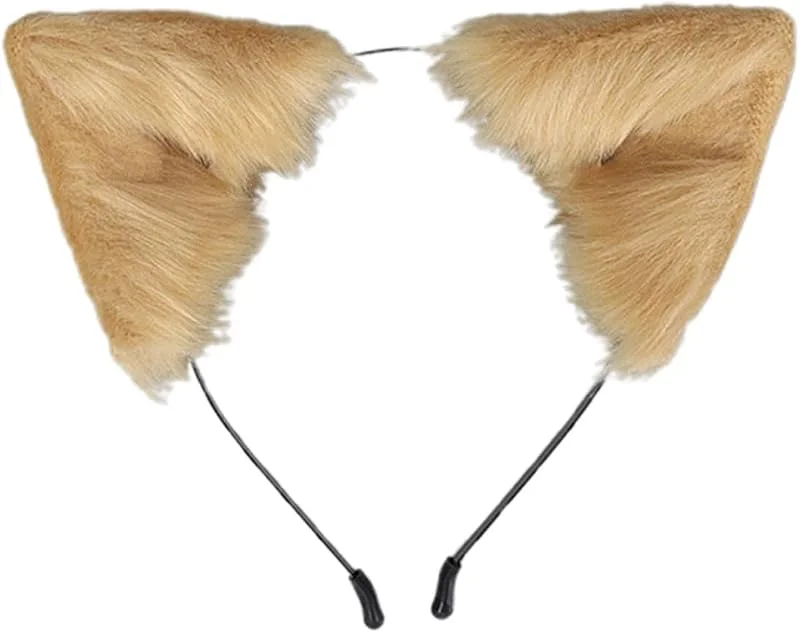 Marke: Generisch Halloween Katzenohren Stirnband Tierohren Haarband Kostüm Zubehör für Frauen & Mädchen Festliche Verkleidung Requisite Katzenohren Kopfbedeckung Tierohren Kopfschmuck Metall Punk Stirnband L — Weihnachtsmode