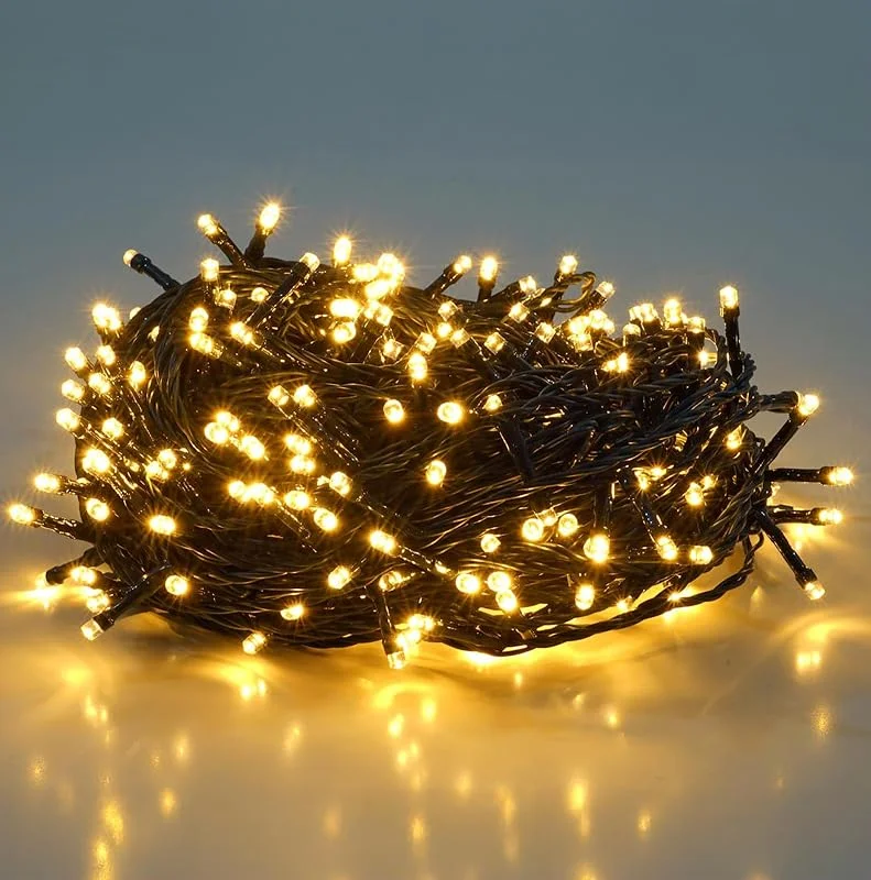 Besuche den Spetebo-Store Spetebo Lichterkette 120 LED warm weiß mit Timer für Innen und Außen — Weihnachtsbeleuchtung