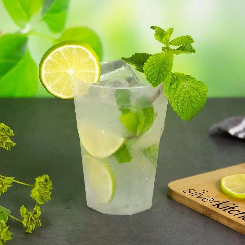 Besuche den Silverkitchen-Store 30 Cocktailbecher 300ml - bruchsichere Mehrwegbecher wiederverwendbar Cocktail Becher transparent aus PP Plastik Made In Germany — Wein und Festtafel