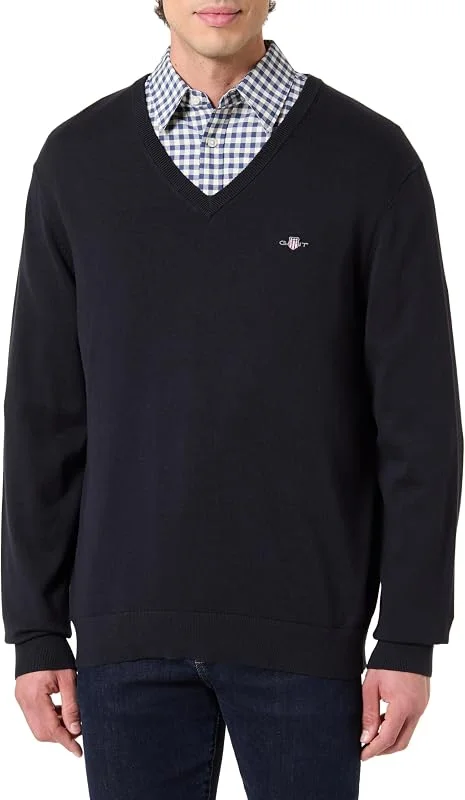 Gant Herren Classic Cotton V-Neck Pullover — Weihnachtsmode