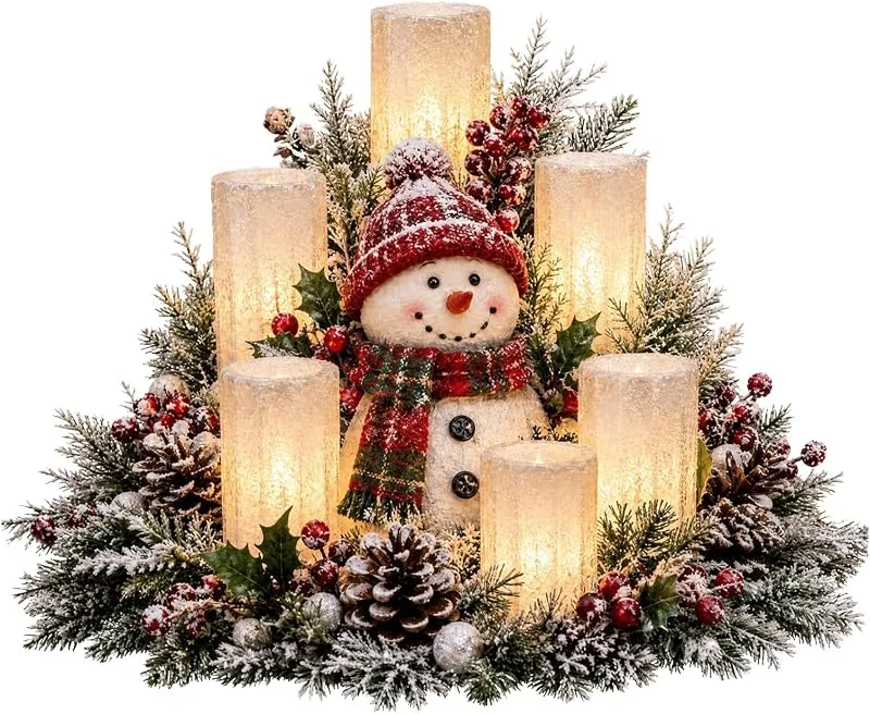 Marke: Cymwer Beleuchtetes Weihnachtsdorf aus Harz, flammenloses LED-Licht — Weihnachtsdeko