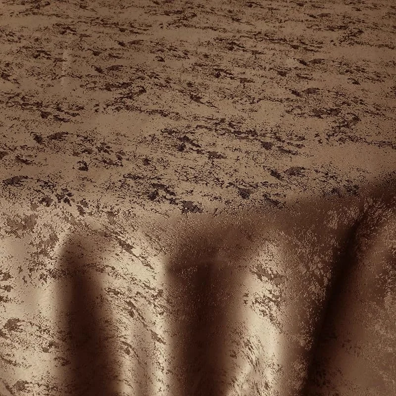 Besuche den DecoHomeTextil Heimtextilmanufaktur-Store Jacquard Tischdecke Granit Tischdecke Rund Dunkelbraun 180 cm Meliert mit Lotus Effekt Größe & Farbe wählbar — Küche & Haushalt