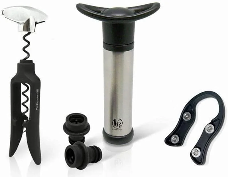 Besuche den VB VIN BOUQUET-Store Vin Bouquet FI 003 Set - Drehkorkenzieher-Set und Pumpe — Wein und Festtafel