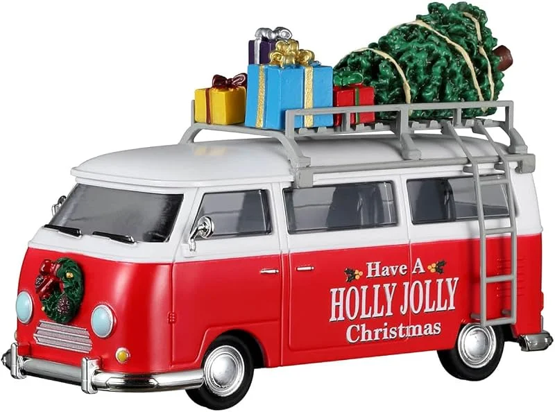 Marke: Lemax Lemax Christmas Van“ Kunststoff-Weihnachtsvan H7, 8 x 11, 9 x 5, 4 cm — Weihnachtsdeko