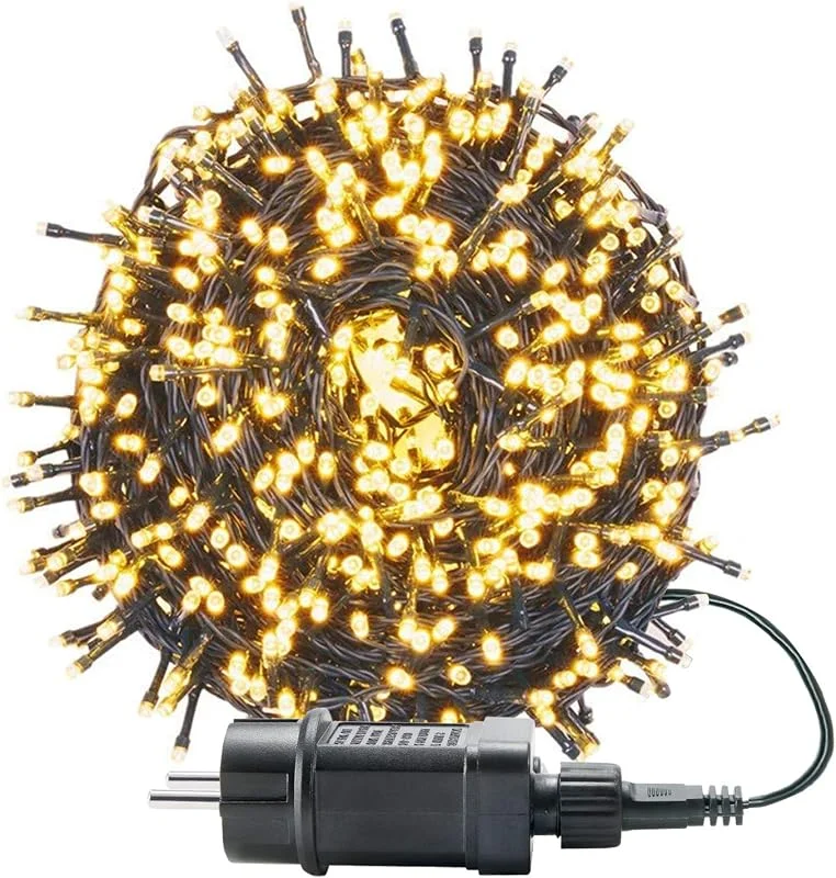 Besuche den UISEBRT-Store UISEBRT Lichterkette Außen Innen Dekoration für Weihnachten, Ostern, Halloween, Hochzeit, Party, mit 8 Leuchtmodi, Wasserdicht — Weihnachtsbeleuchtung