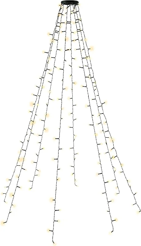 Besuche den goobay-Store LED Baummantel, Weihnachtsbaum Ring, mit Timer, 8 Modi, IP44, dimmbar — Weihnachtsbeleuchtung