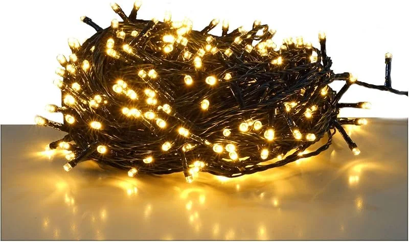 Besuche den Spetebo-Store LED Lichterkette warm weiß mit Timer - 320 LED, 24 m — Weihnachtsbeleuchtung
