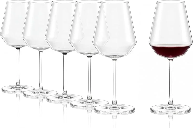 Besuche den Stölzle Lausitz-Store Stölzle Lausitz Celestia Rotweingläser Facettendesign 490 ml, 6er-Set — Wein und Festtafel