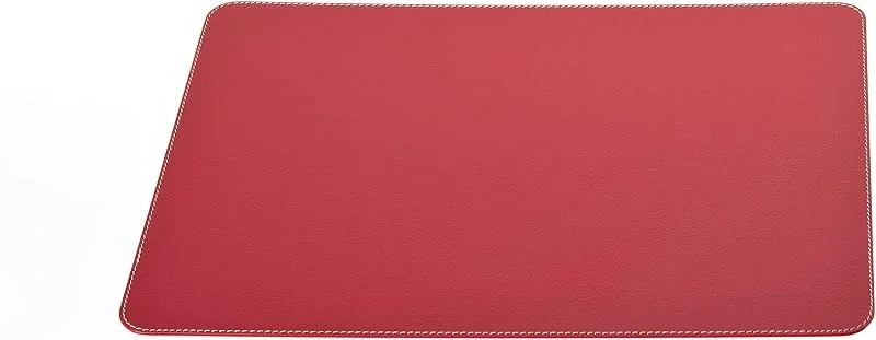 Besuche den Nikalaz-Store Nikalaz 1 Stück Platzdeckchen aus recyceltem Leder, Platzset, Platzmatte, Tischset (Weihnachten Rot, 40 x 30 cm) — Küche & Haushalt
