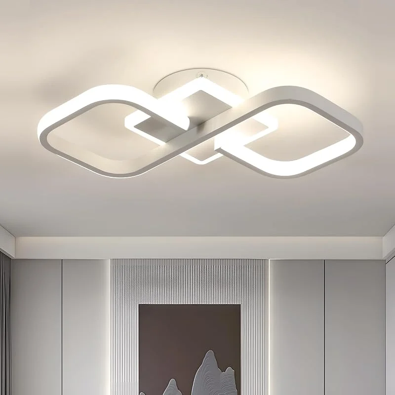 Besuche den Comely-Store Comely LED Deckenleuchte, 36W 4000LM Quadratische Deckenlampe Modern 4500K — Kerzenlicht Abendessen
