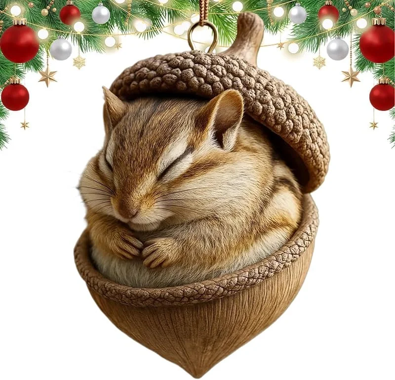 Marke: Generisch Christbaumschmuck 2D niedliche Acryl-Tier-Fensteranhänger — Weihnachtsdeko